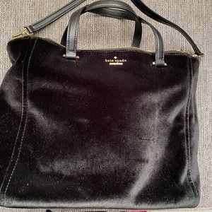 Kate spade velvet handbag